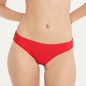 J.Crew Hipster Full Coverage Bikini Bottom, Xl, Red